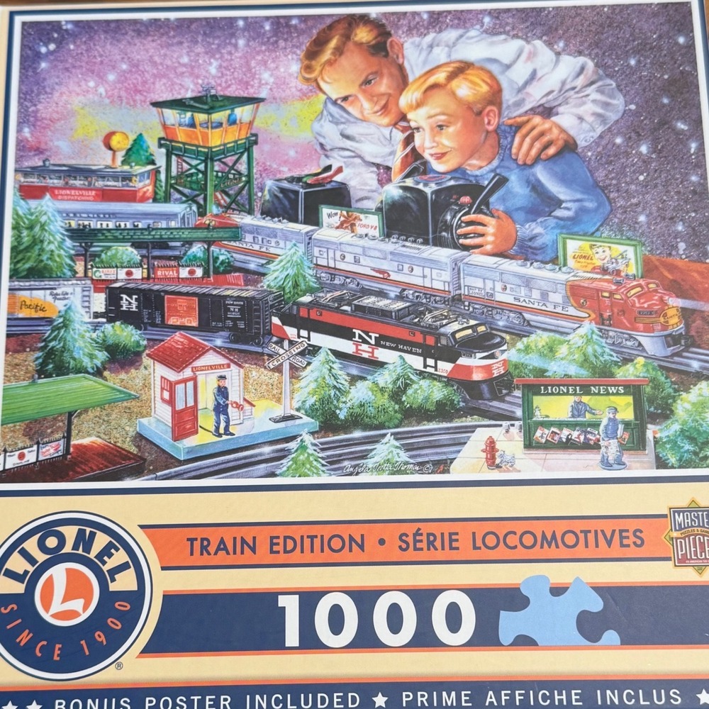 Lionel Train Edition Thanks Dad 1000 Piece Jigsaw Puzzle MasterPieces 71918 New